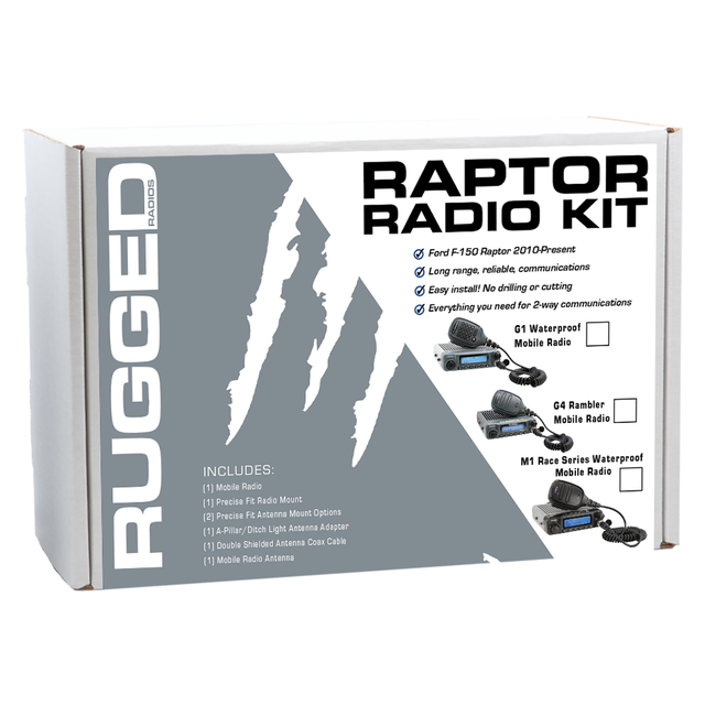 Photo of Ford Raptor Two-Way Mobile Radio Kit by Rugged Radios - Premium for UTVs / Side by Sides