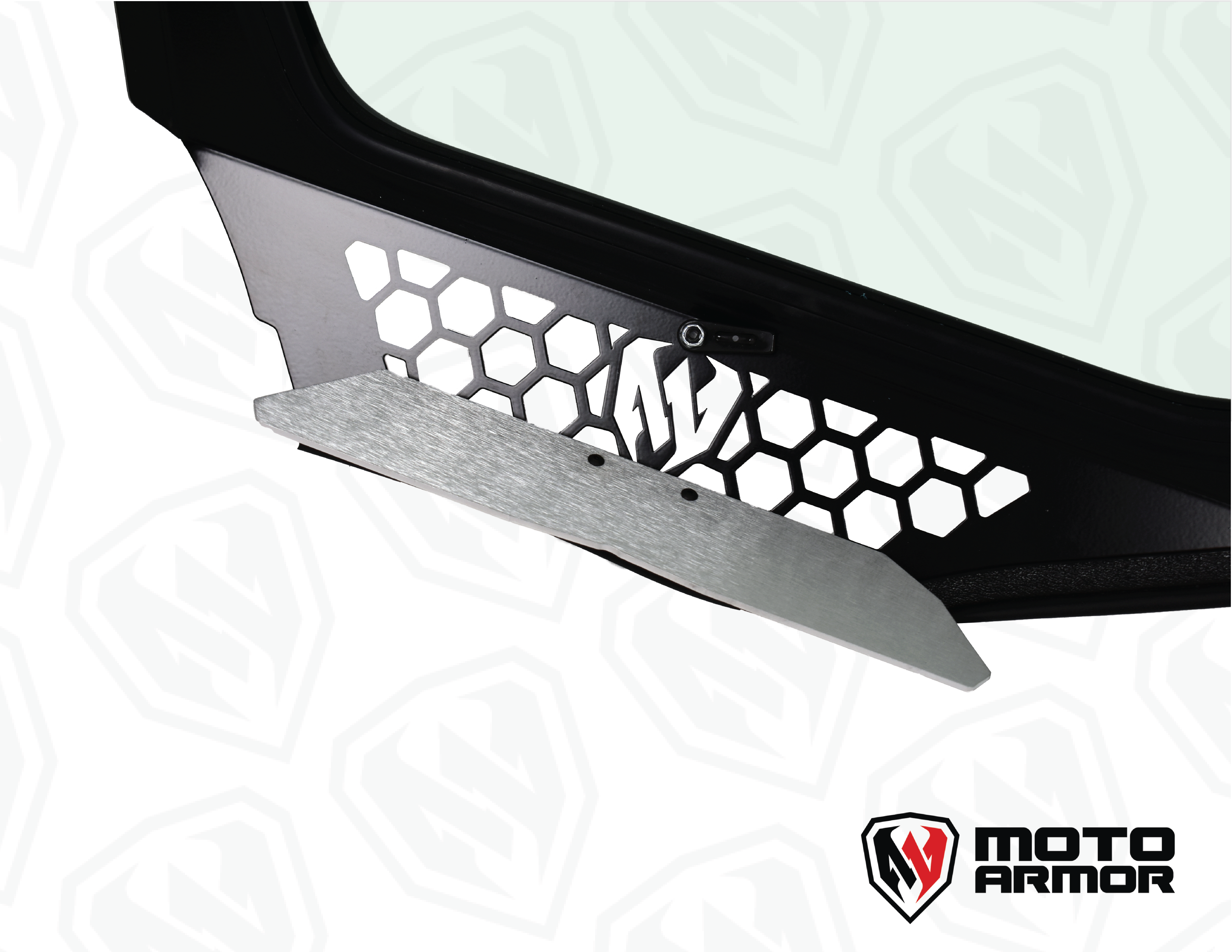 Photo of Maverick "R" Vented Glass Windshield with Wipers by Moto Armor - Premium for UTVs / Side by Sides