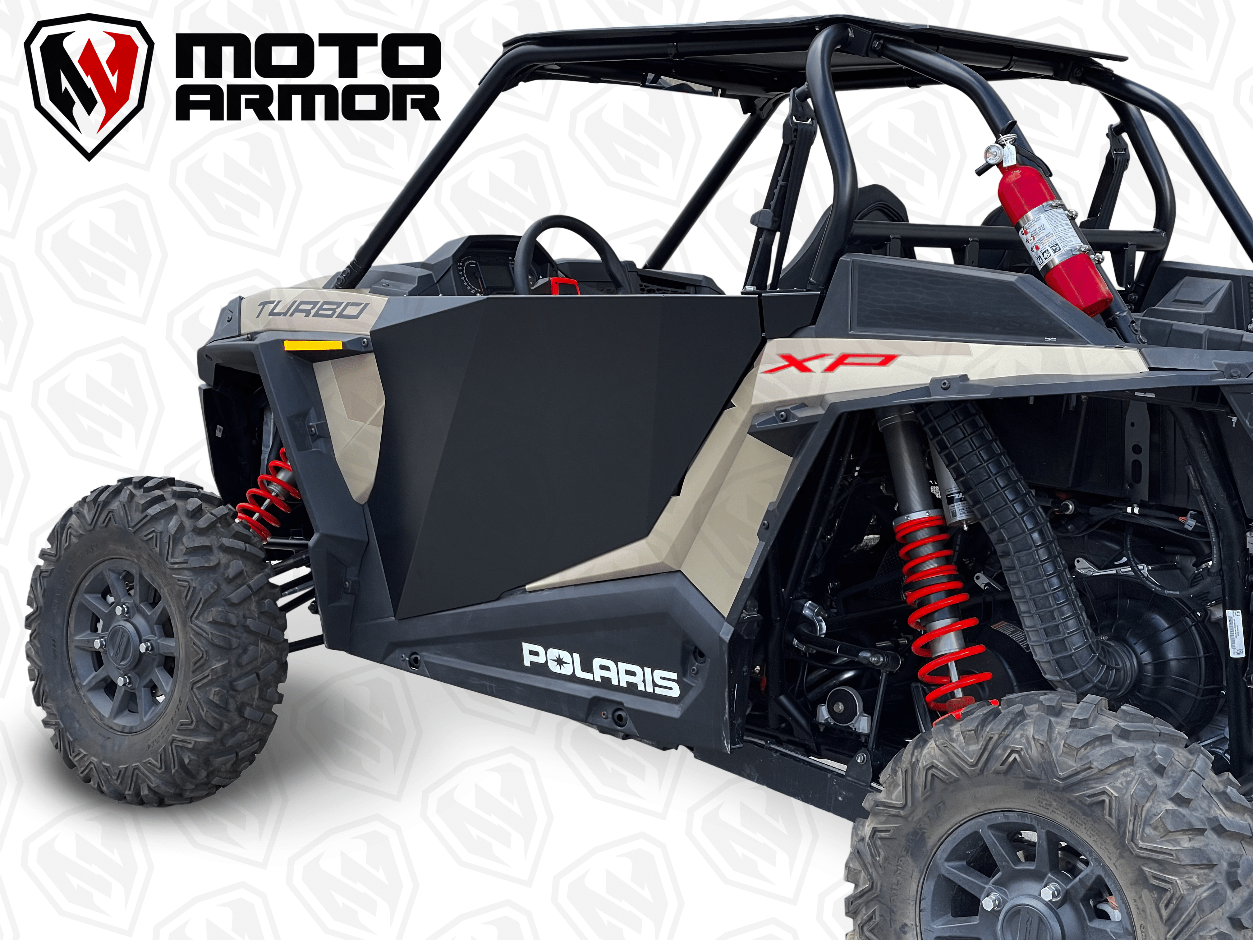 Photo of Polaris RZR XP 1000, XP Turbo, & Turbo S 2-Seat Aluminum Doors (2014+) by Moto Armor - Premium Doors for UTVs / Side by Sides