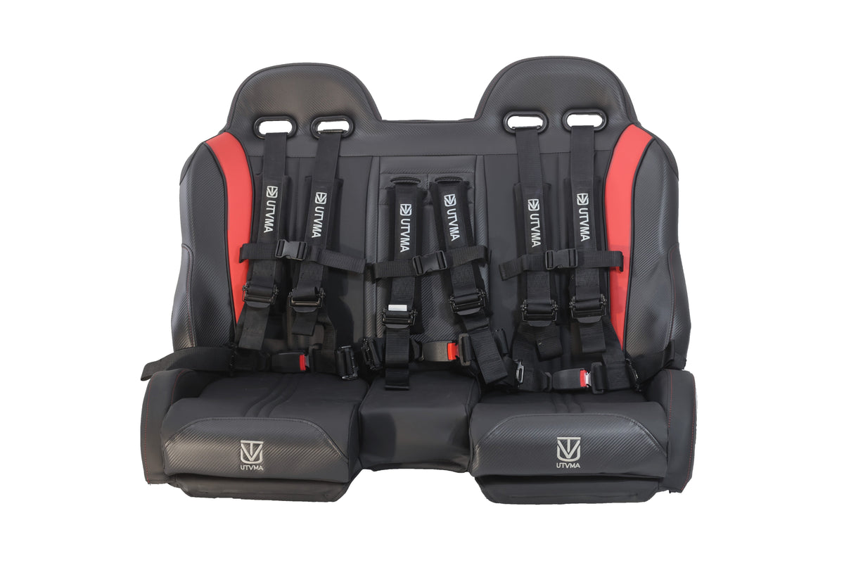 Photo of RZR 1000 Elite Series Bench Seat Front or Rear Bench Seat W Harnesses (over the console) (2014-2023) by UTV Mountain Accessories - Premium Seats & Accessories for UTVs / Side by Sides