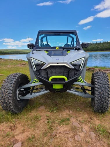 Photo of POLARIS RZR TURBO R FRONT WINDSHIELD 2022+ by Dirt Warrior Accessories - Premium Windshields for UTVs / Side by Sides