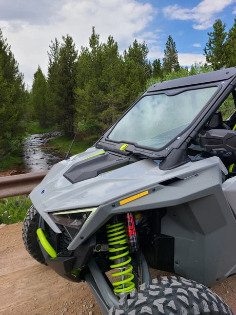 Photo of POLARIS RZR TURBO R FRONT WINDSHIELD 2022+ by Dirt Warrior Accessories - Premium Windshields for UTVs / Side by Sides