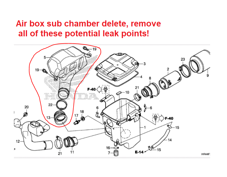 Photo of Honda Second AirBox (Resonator) Delete Plug by Knight ATV - Premium Apparel & Accessories for UTVs / Side by Sides