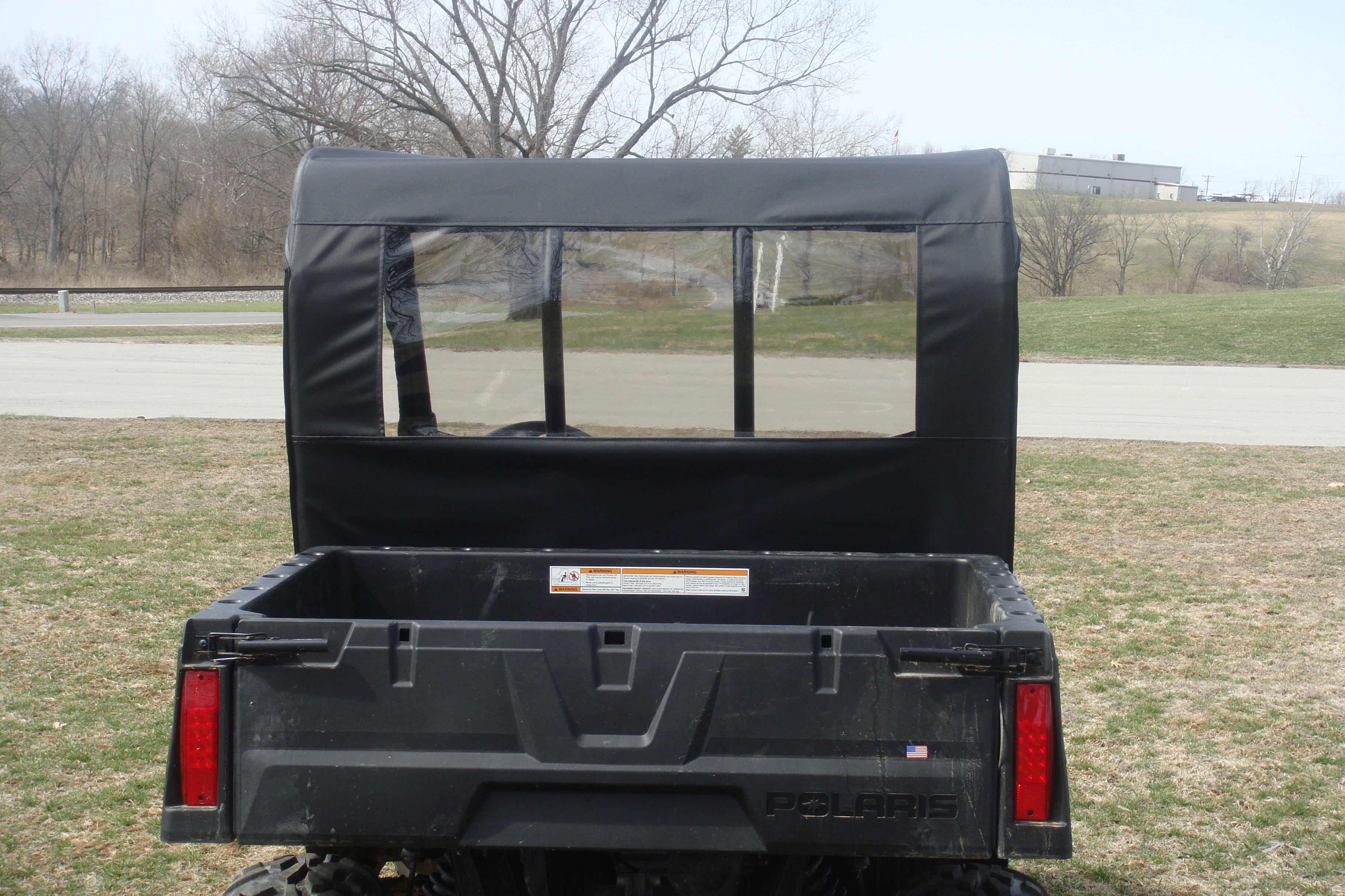 Photo of Polaris Mid-Size Ranger 2-Passenger (2009-2014) - Soft Back Panel by 3 Star UTV - Premium Enclosures for UTVs / Side by Sides