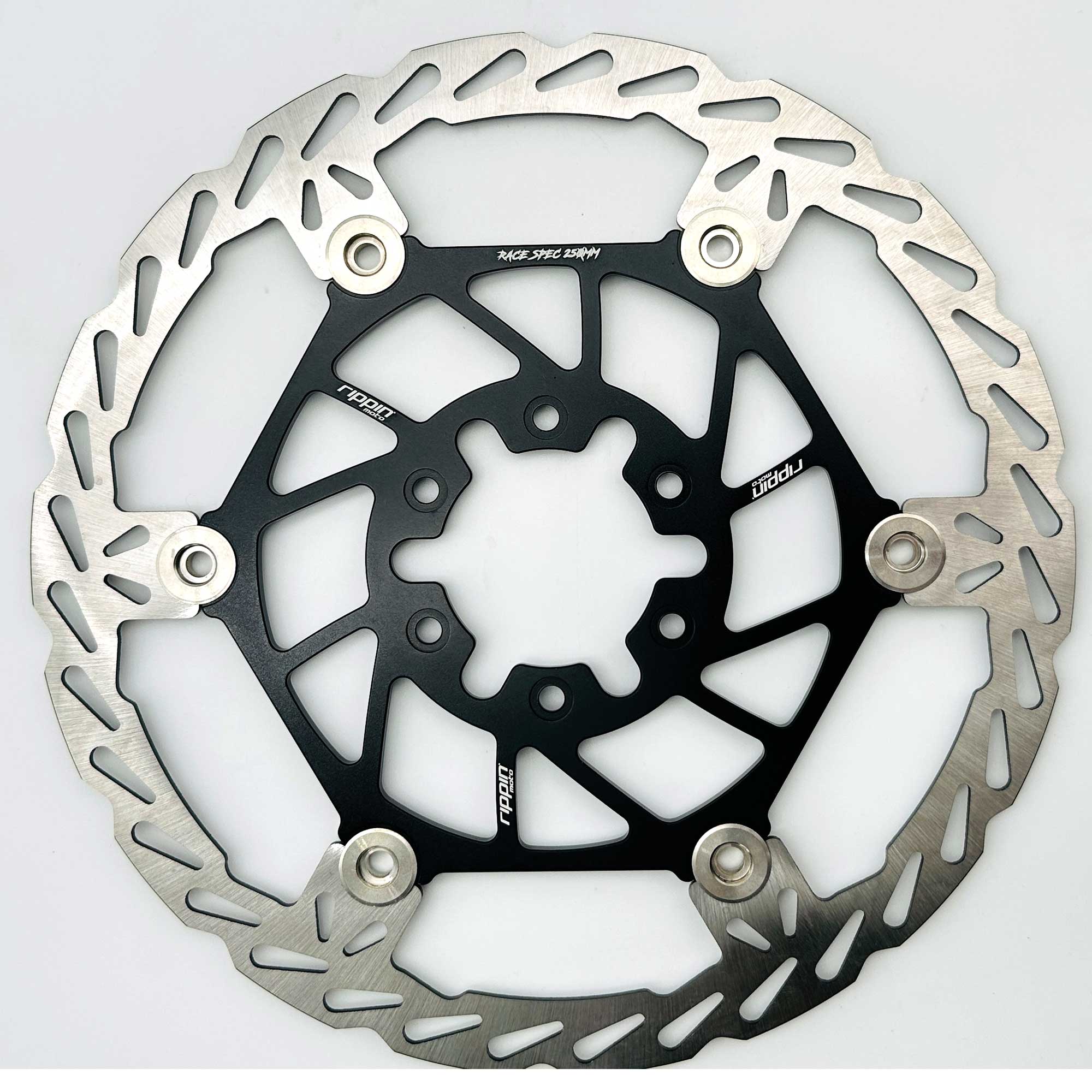 Photo of 250mm Race Spec Oversize Brake Rotor [Rear] for Surron LBX & E-Ride PRO 2.0 by Rippin Moto - Premium Brakes for UTVs / Side by Sides