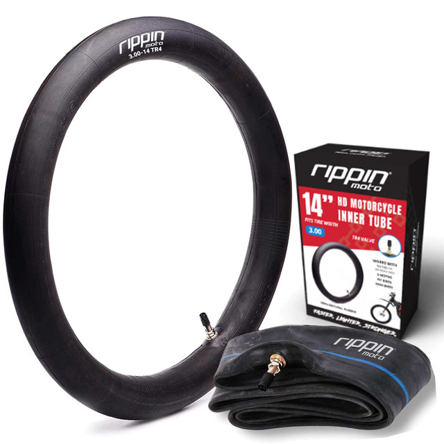 Photo of 90/100-14 E-Moto 14" Inner Tube (3.00-14) for RTR, Pit Bikes and Minis by Rippin Moto - Premium for UTVs / Side by Sides