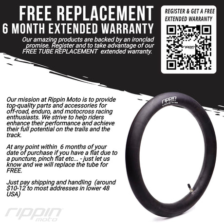 Photo of 90/90-21 (3.00 x 21) Heavy Duty 21" Inner Tube 3mm Thick by Rippin Moto - Premium Tire for UTVs / Side by Sides