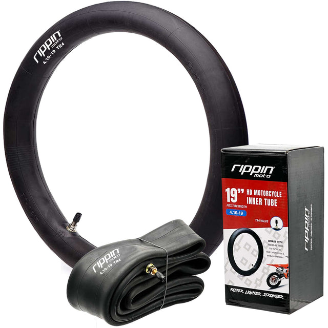 Photo of 100/90-19 (4.10 x 19) Heavy Duty 19" Motorcycle Inner Tube - 3mm Thick by Rippin Moto - Premium Tire for UTVs / Side by Sides