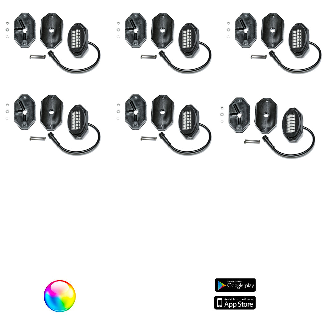 Photo of 5150 Whips 187 Style Rock Lights w/ Control Harness by 5150 Whips Inc. - Premium Rock Lights for UTVs / Side by Sides