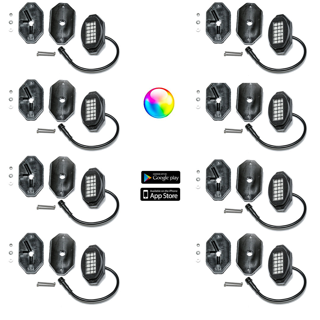 Photo of 5150 Whips 187 Style Rock Lights w/ Control Harness by 5150 Whips Inc. - Premium Rock Lights for UTVs / Side by Sides