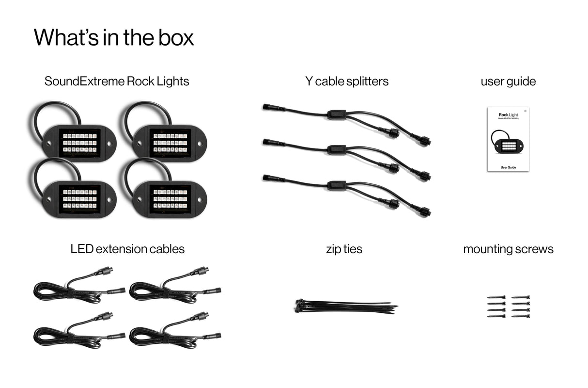Photo of Extreme LED Rock Light 4 Pack by ECOXGEAR - Premium for UTVs / Side by Sides