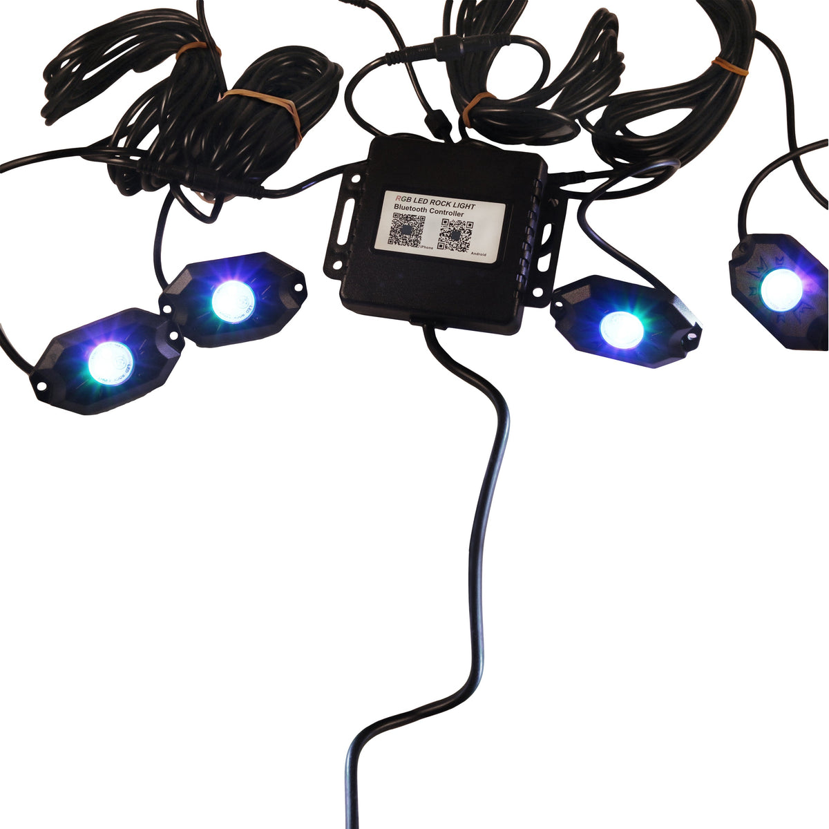 Photo of ATC Rock Lights w/ Bluetooth Color by All Terrain Concepts - Premium LED Light Whips & Rock Lights for UTVs / Side by Sides