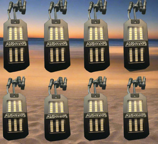 Photo of Marshin Whips Rosewell X-2 Billet Rocklights x8 (Kit) by Marshin Whips - Premium LED Light Whips & Rock Lights for UTVs / Side by Sides