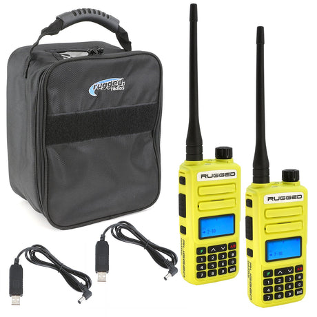 Photo of GO BAG - High Visibility GMR2 PLUS Emergency Radio Bundle by Rugged Radios - Premium for UTVs / Side by Sides
