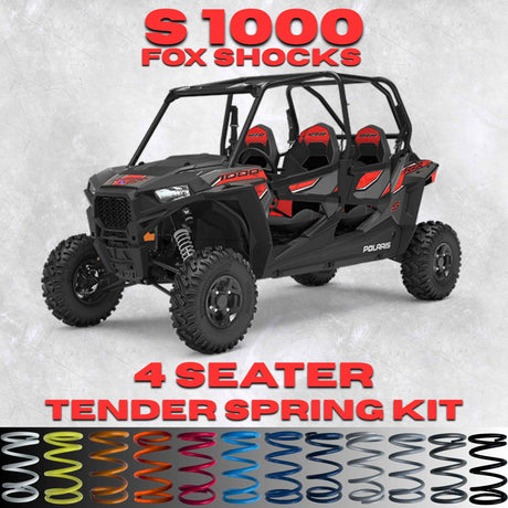 Polaris RZR S 1000 4 Seater Tender Spring Kit - 2-3" Lift + 80% Better Ride