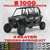 Polaris RZR S 1000 4 Seater Tender Spring Kit - 80% Better Ride + 2-3" Lift (Walker Evans Shocks) | AllThingz UTV
