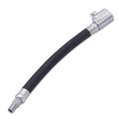 Photo of Lightning S2X Tire Inflator Hose Extension Self-Locking Nozzle | Patented Air Hose Adapter for Tire Pumps (Open Flow) by JACO - Premium Tire Inflator Hose Extension Nozzle for UTVs / Side by Sides