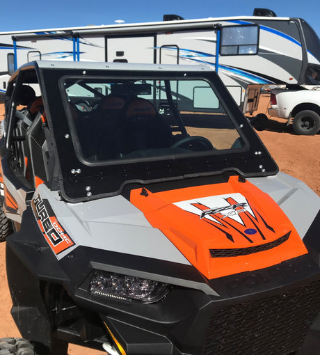 Photo of POLARIS RZR 1000 2014-18 FRONT WINDSHIELD TO FIT SDR CAGE by Dirt Warrior Accessories - Premium DWA for UTVs / Side by Sides