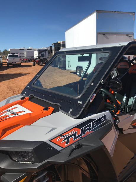 Photo of POLARIS RZR 1000 2014-18 FRONT WINDSHIELD TO FIT SDR CAGE by Dirt Warrior Accessories - Premium DWA for UTVs / Side by Sides