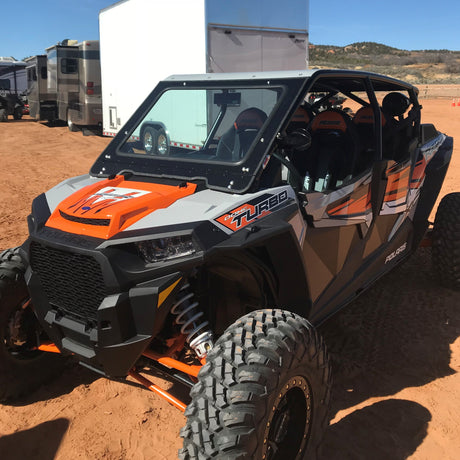 Photo of POLARIS RZR 1000 2014-18 FRONT WINDSHIELD TO FIT SDR CAGE by Dirt Warrior Accessories - Premium DWA for UTVs / Side by Sides