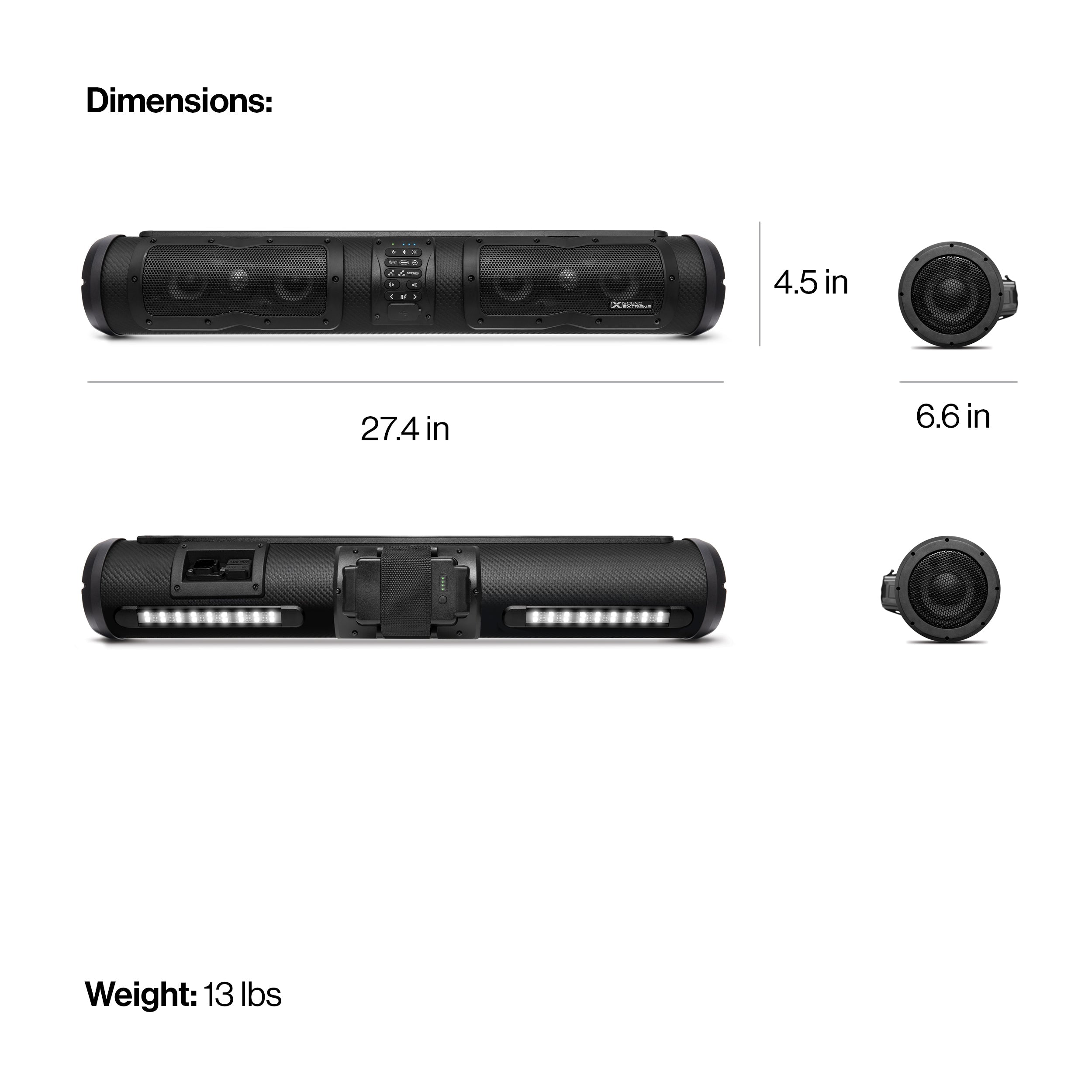 Photo of SEB28 Elite SoundExtreme 28" by ECOXGEAR - Premium for UTVs / Side by Sides