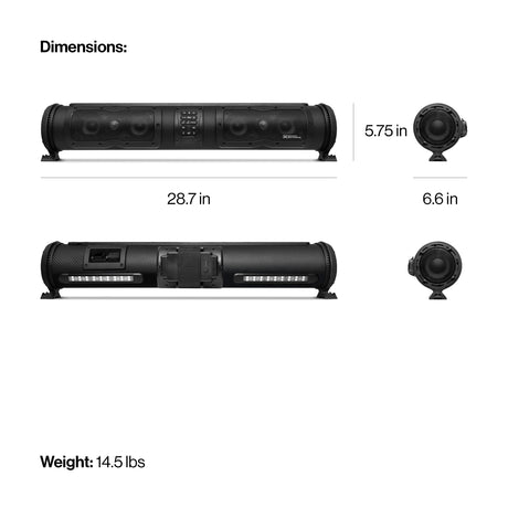 Photo of POWERSPORTS SEB28 Elite SoundExtreme 28" by ECOXGEAR - Premium for UTVs / Side by Sides