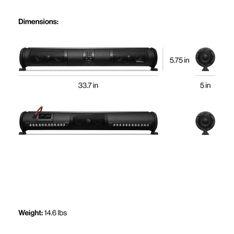 Photo of POWERSPORTS SEDS33 SoundExtreme Elite 33" 360° Sound by ECOXGEAR - Premium for UTVs / Side by Sides