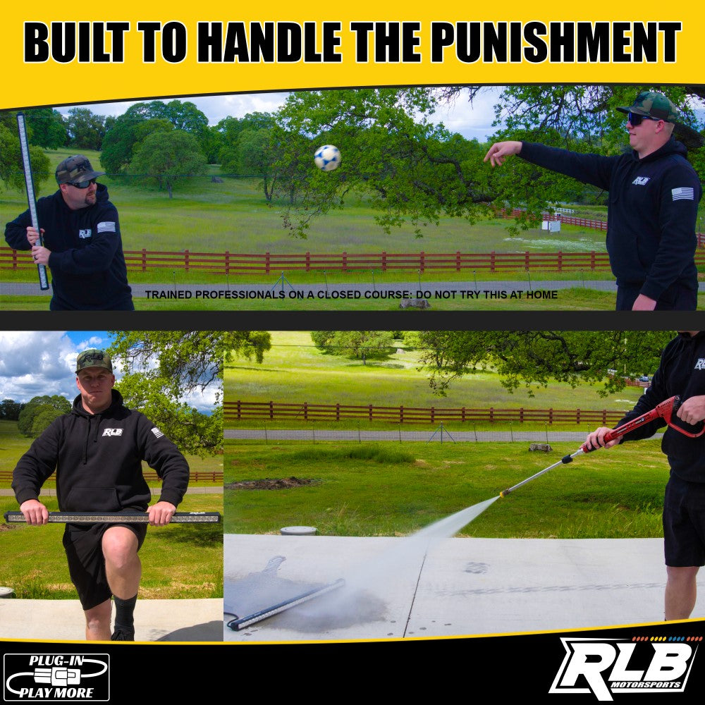 Photo of 2014 and Older Polaris RZR XP1000 Chase Light - (BLUE/WHITE) by RLB Motorsports - Premium CHASE LIGHT BY UTV for UTVs / Side by Sides