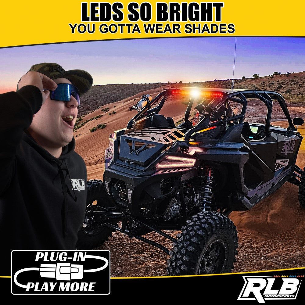 Photo of Can-Am Maverick Trail LED Chase Light - San Felipe (Amber/White) by RLB Motorsports - Premium CHASE LIGHT BY UTV for UTVs / Side by Sides