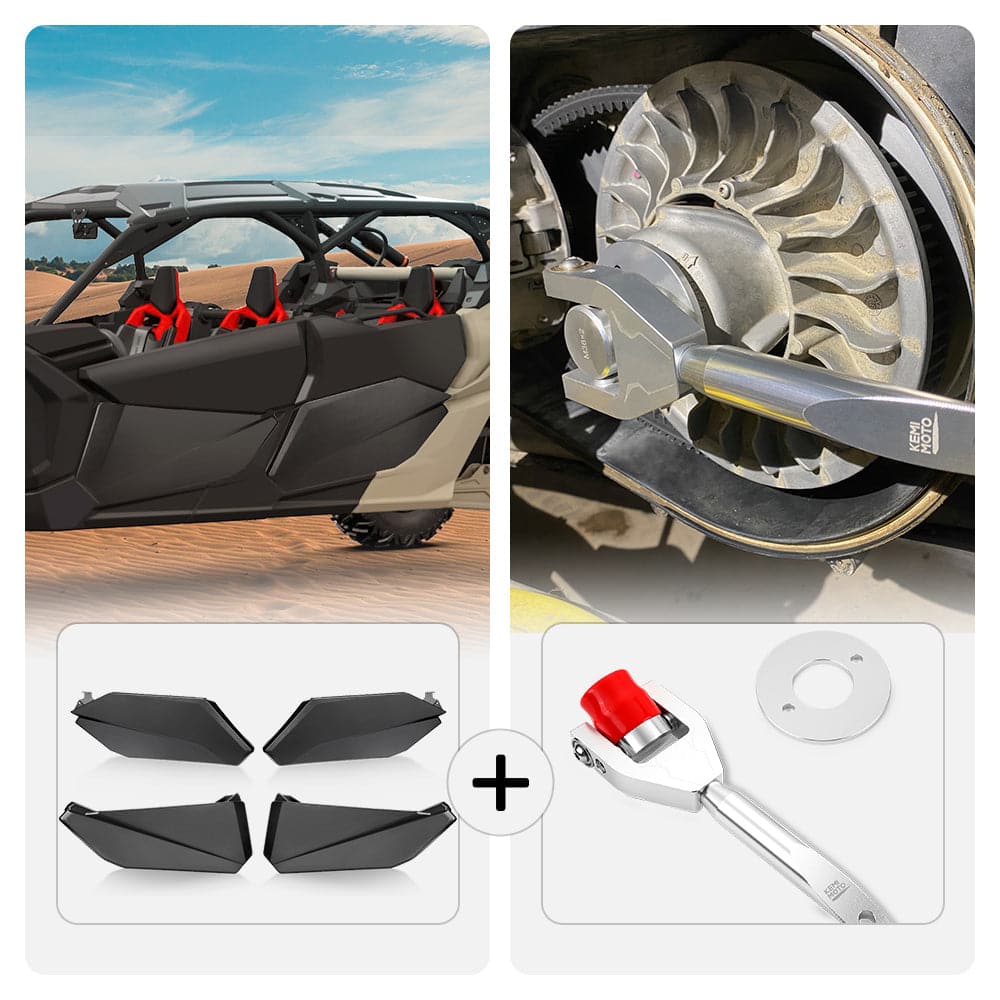 Photo of Lower Doors Panels & Belt Changing Tool Kit For Can-Am Maverick X3 MAX by Kemimoto - Premium for UTVs / Side by Sides