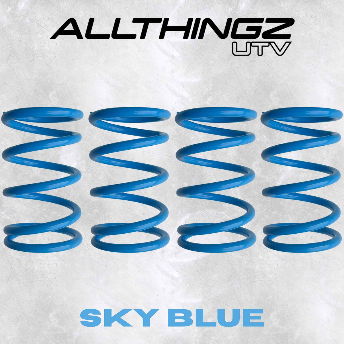 AllThingz UTV Polaris RZR XP Turbo 2 Seater Tender Spring Kit - 2-3" Lift + 80% Better Ride (Walker Evans Shocks)