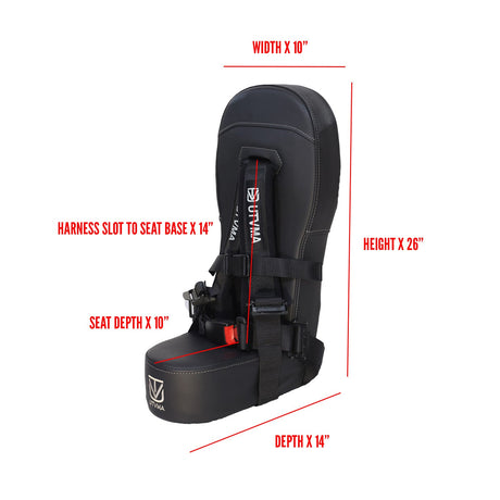 Photo of Kawasaki KRX 2 Bump Seat (2020-2025) by UTVMA - Premium Bump Seat for UTVs / Side by Sides