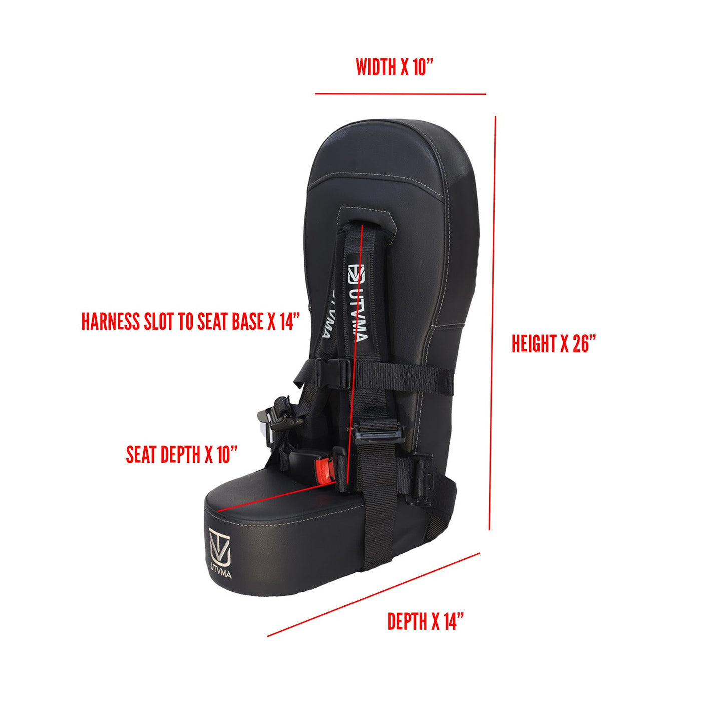 Photo of Kawasaki KRX 4 Front Bump Seat (2023-2025) by UTV Mountain Accessories - Premium Bump Seats for UTVs / Side by Sides