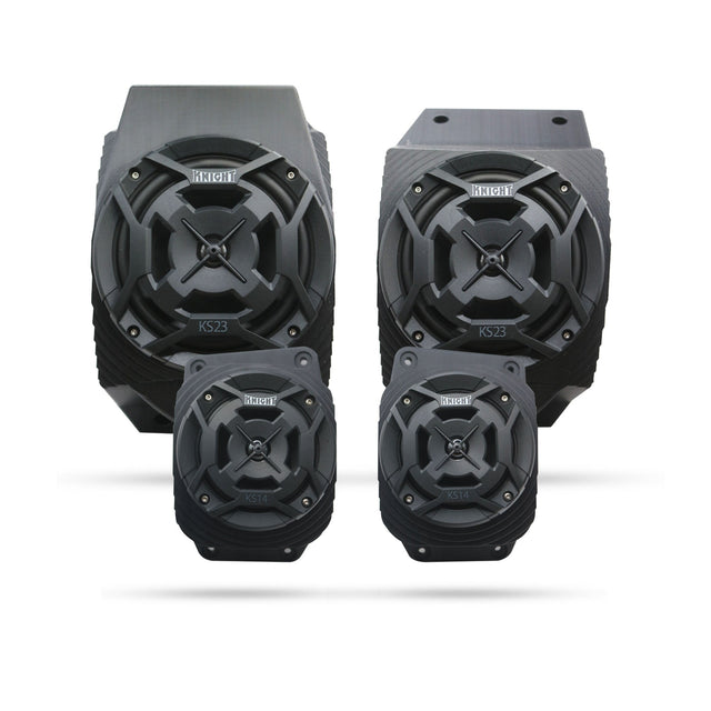Photo of Yamaha Grizzly (07–15) Bluetooth LED ATV Surround Sound System by Knight ATV - Premium Power Sports for UTVs / Side by Sides