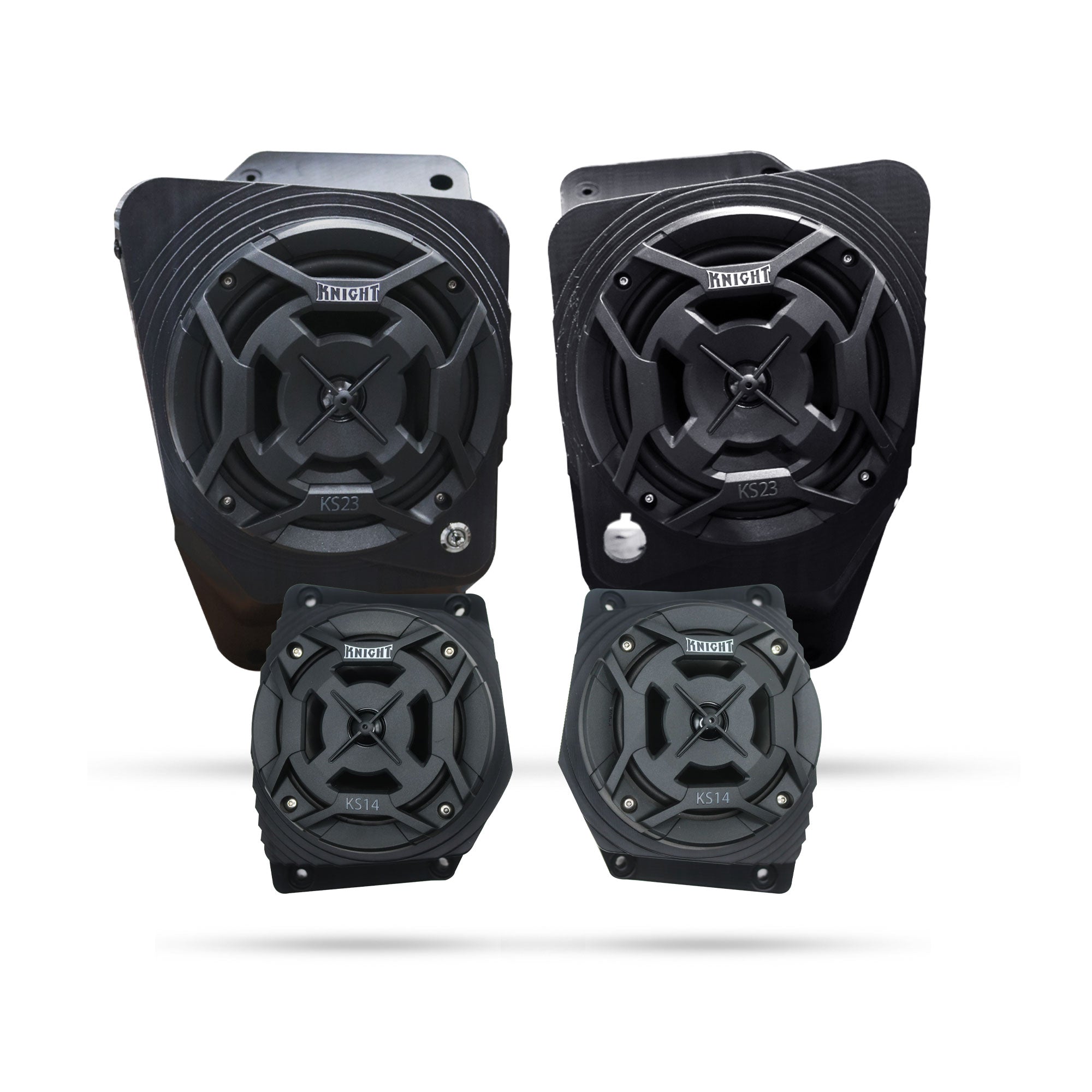 Photo of Yamaha Grizzly 700 (16–25) Bluetooth LED ATV Surround Sound System by Knight ATV - Premium Power Sports for UTVs / Side by Sides