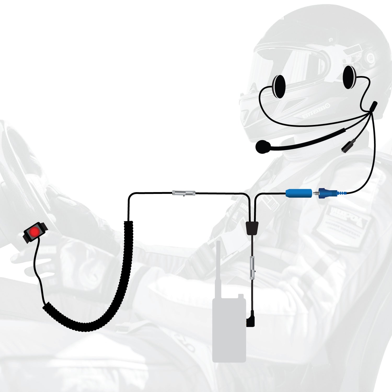 Photo of RUGGED Wired Driver Only Communication Kit without Radio by Rugged Radios - Premium for UTVs / Side by Sides