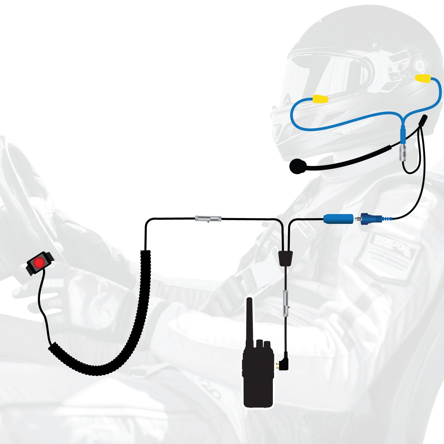Photo of RUGGED Wired Driver Only Communication Kit with RDH16 Radio by Rugged Radios - Premium for UTVs / Side by Sides