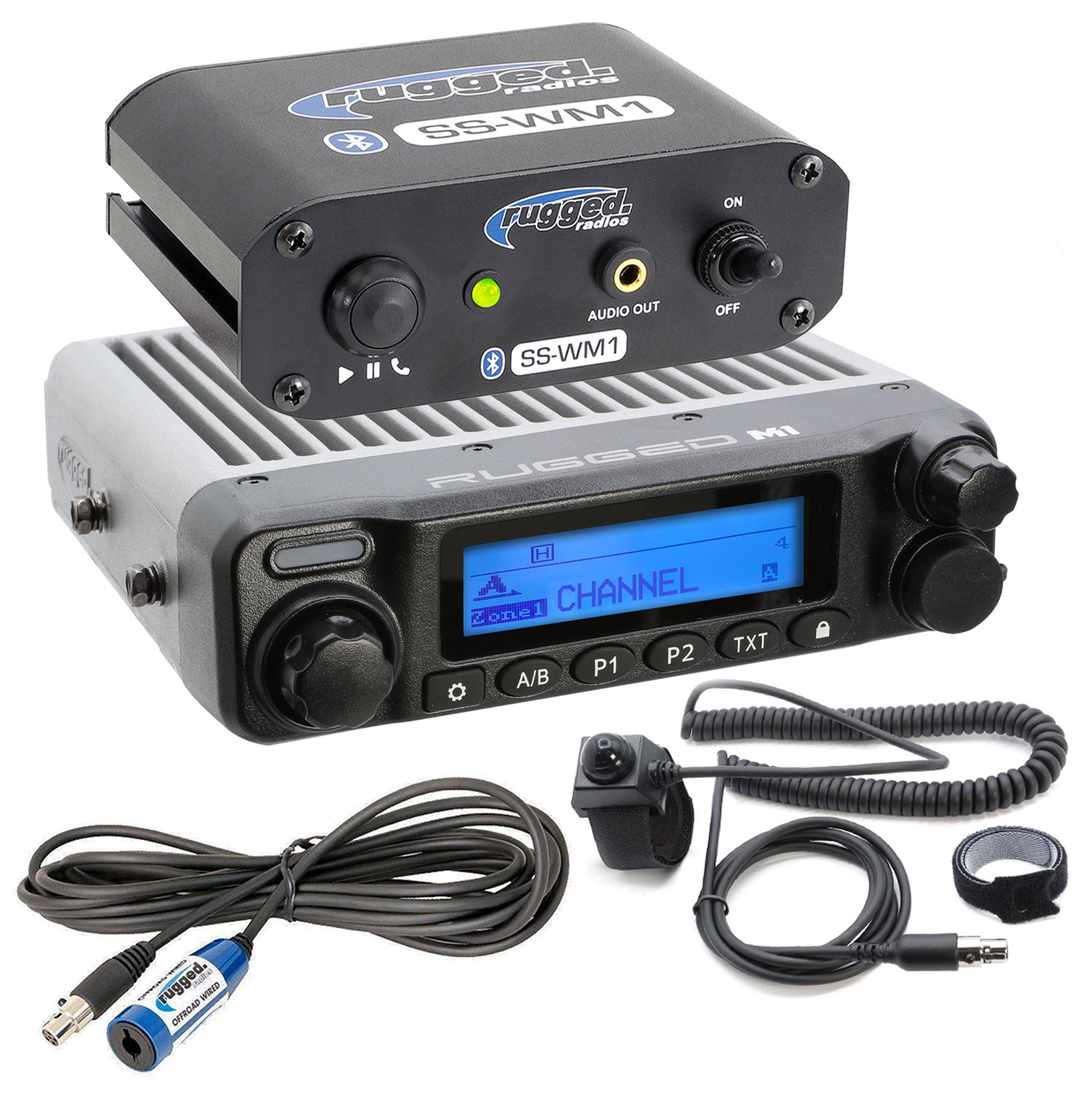Photo of SS-WM1 Single Seat Kit with Digital Radio by Rugged Radios - Premium for UTVs / Side by Sides