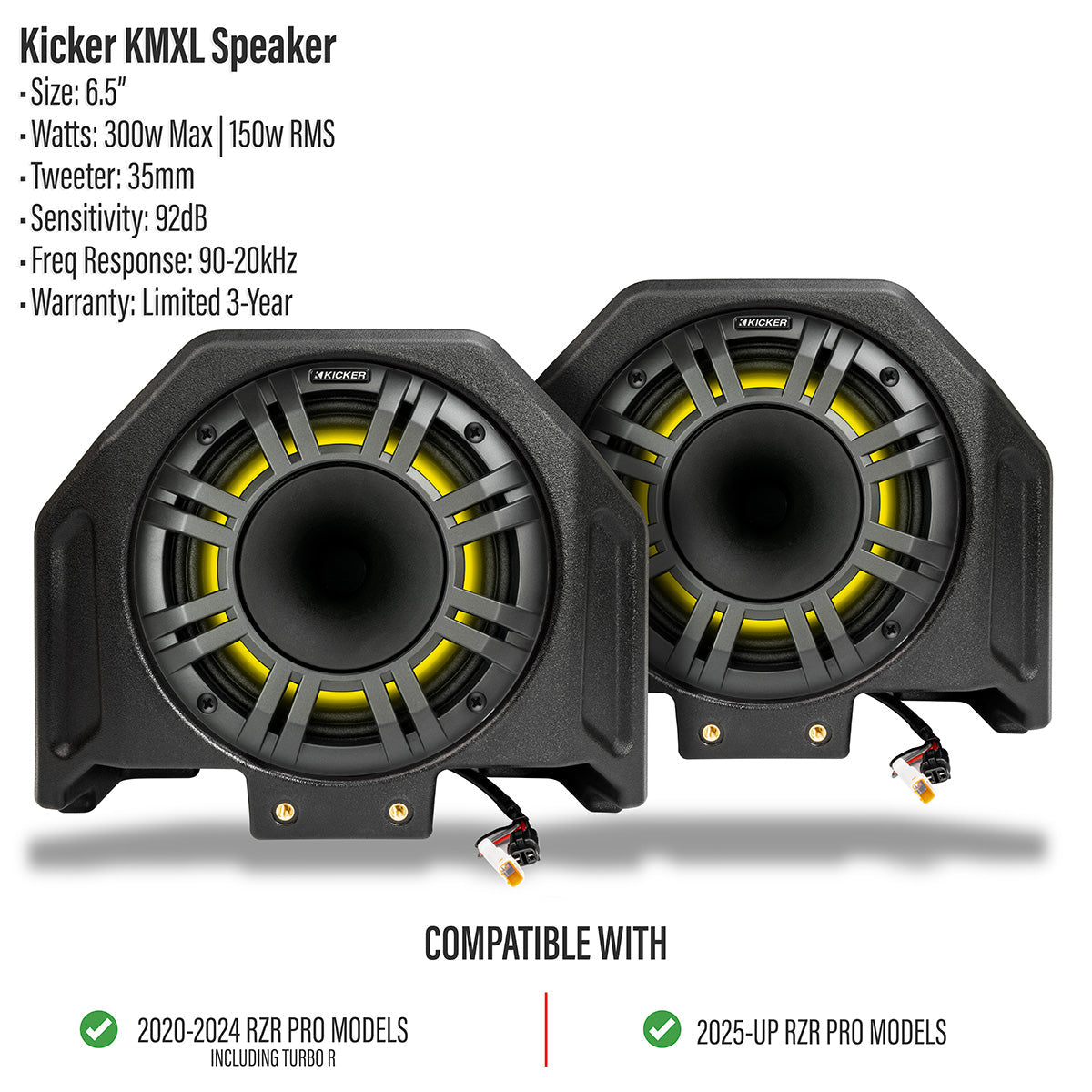 Photo of SSV Works - 2020-2026 PolarisÂ® RZR Pro R / Turbo R / Pro S / Pro XP 6.5" Rear-Hump Speaker-Pods by SSV Works - Premium for UTVs / Side by Sides