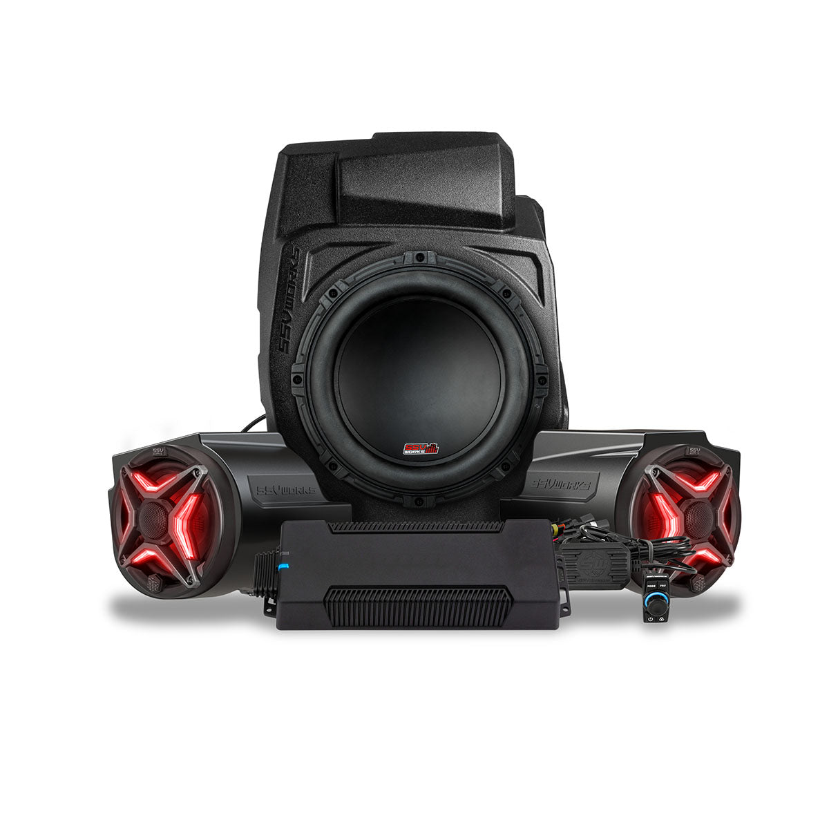 Photo of SSV Works - 2020-2024 Polaris RZR PRO Series Phase-3 V-Spec 3-Speaker 1400watt System w/JVC by SSV Works - Premium for UTVs / Side by Sides