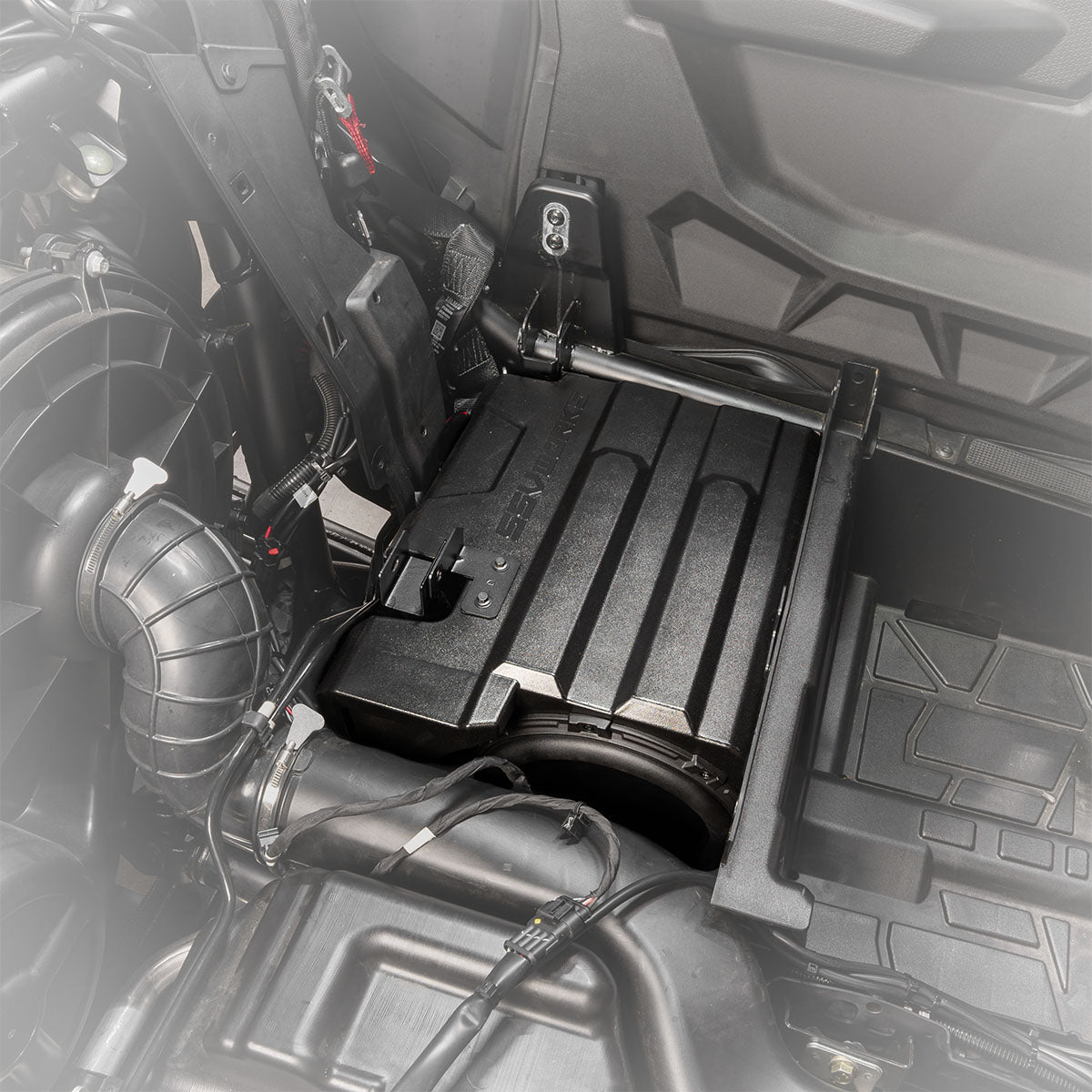 Photo of SSV Works - 2020-2026 Polaris RZR Pro R, Pro S, Turbo R, Pro XP 4 Rear-Seat 10in Subwoofer-Enclosure by SSV Works - Premium for UTVs / Side by Sides