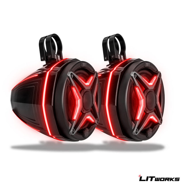 Photo of SSV Works - Universal 6.5in Cage-Mounted RGB Speaker-Pods by SSV Works - Premium for UTVs / Side by Sides