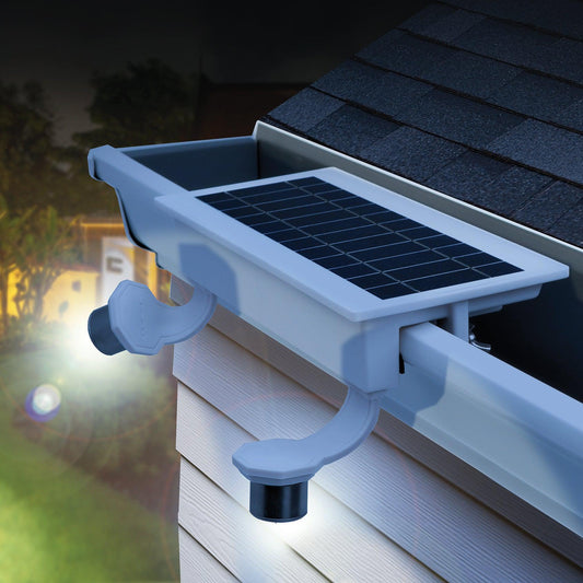 Photo of EZ Solar Home Security FLEXIT Spotlight - Gutter Mounted by STKR Concepts - Premium Light Bars for UTVs / Side by Sides