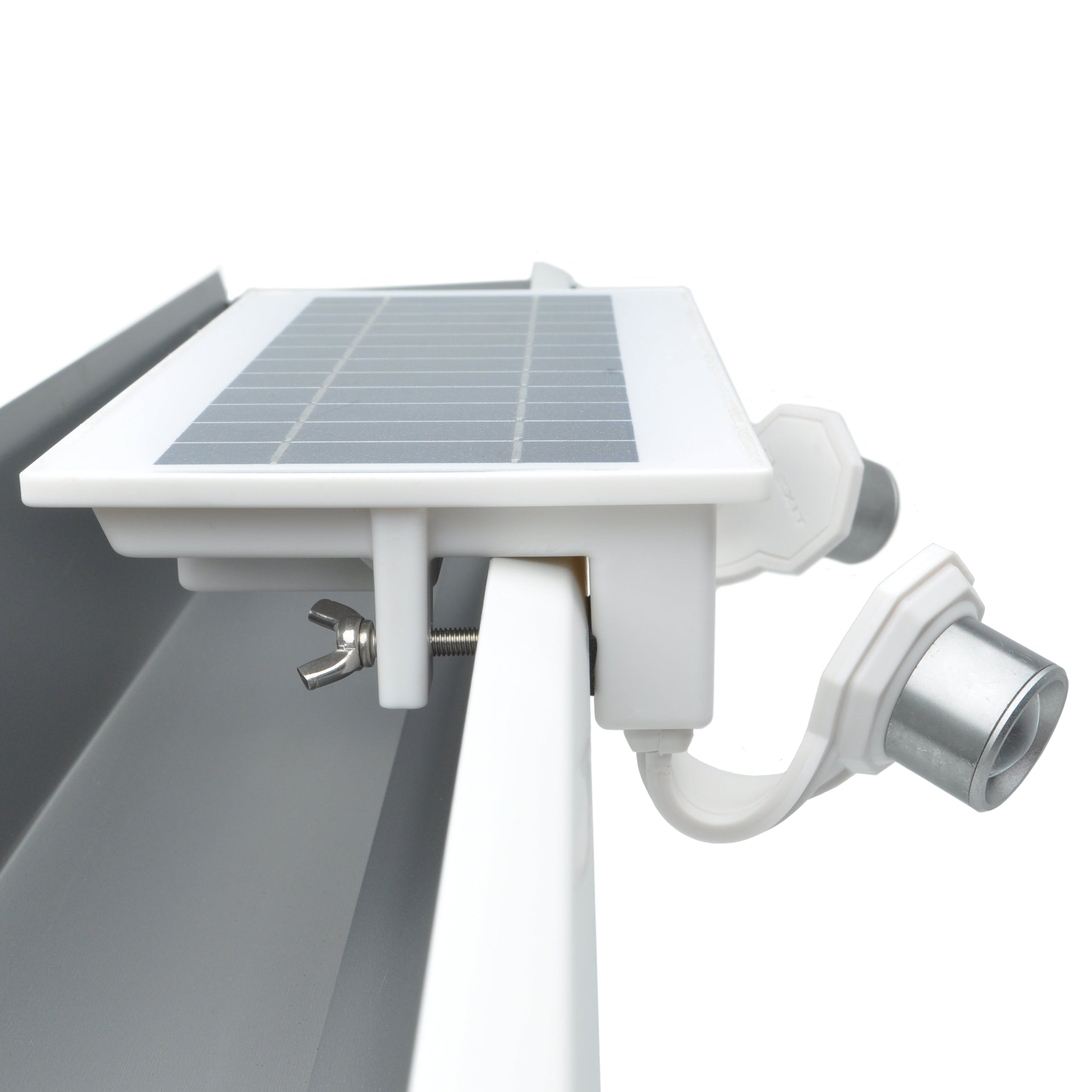Photo of EZ Solar Home Security FLEXIT Spotlight - Gutter Mounted by STKR Concepts - Premium Light Bars for UTVs / Side by Sides