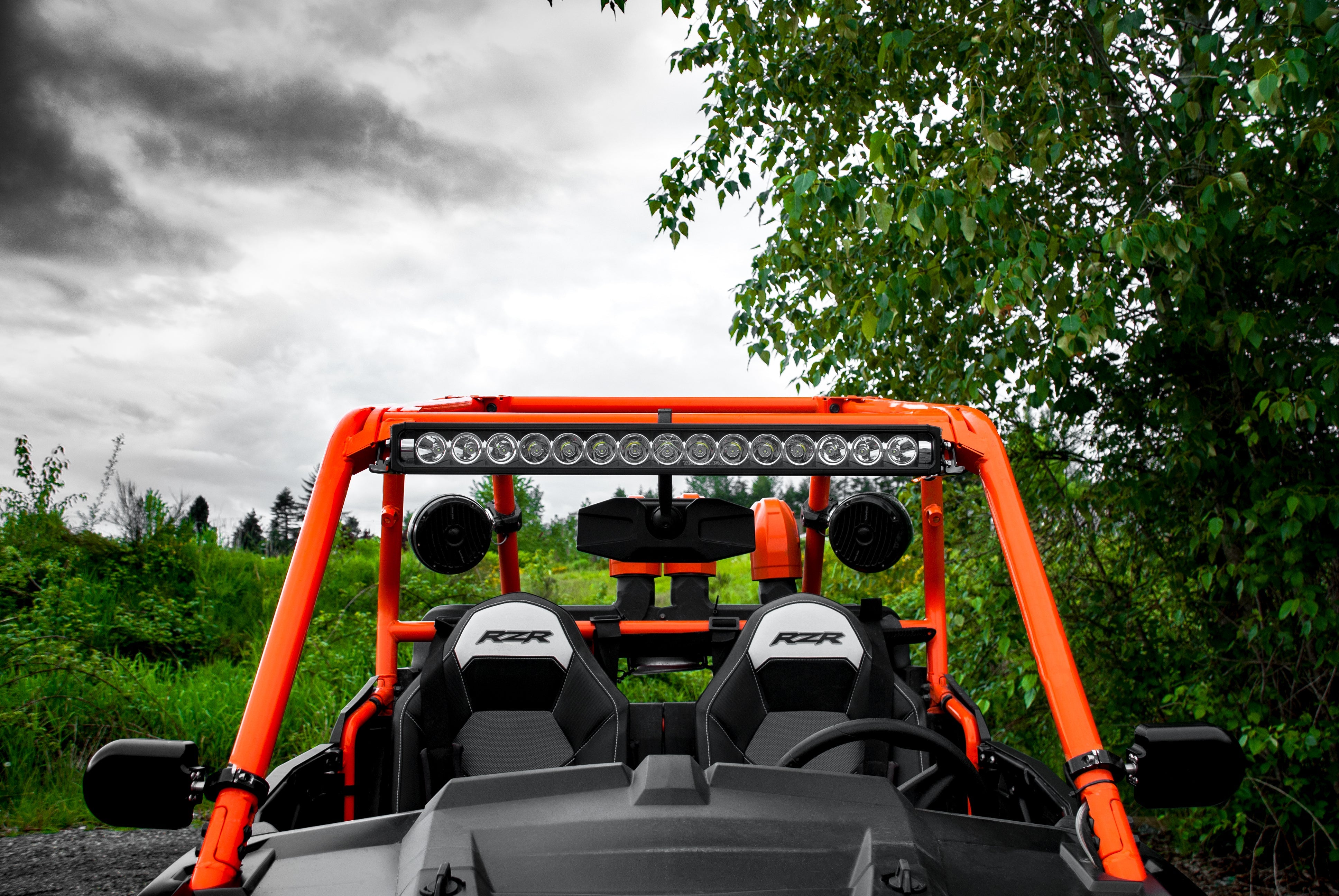 Photo of 2014-2017 Polaris RZR Stock Cage Mount For 30" Light Bar by Vision X Off-Road - Premium Vehicle Specific Kit for UTVs / Side by Sides