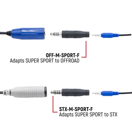 Photo of OFFROAD and STX SUPER SPORT Headset and Helmet Kit Adapter by Rugged Radios - Premium for UTVs / Side by Sides
