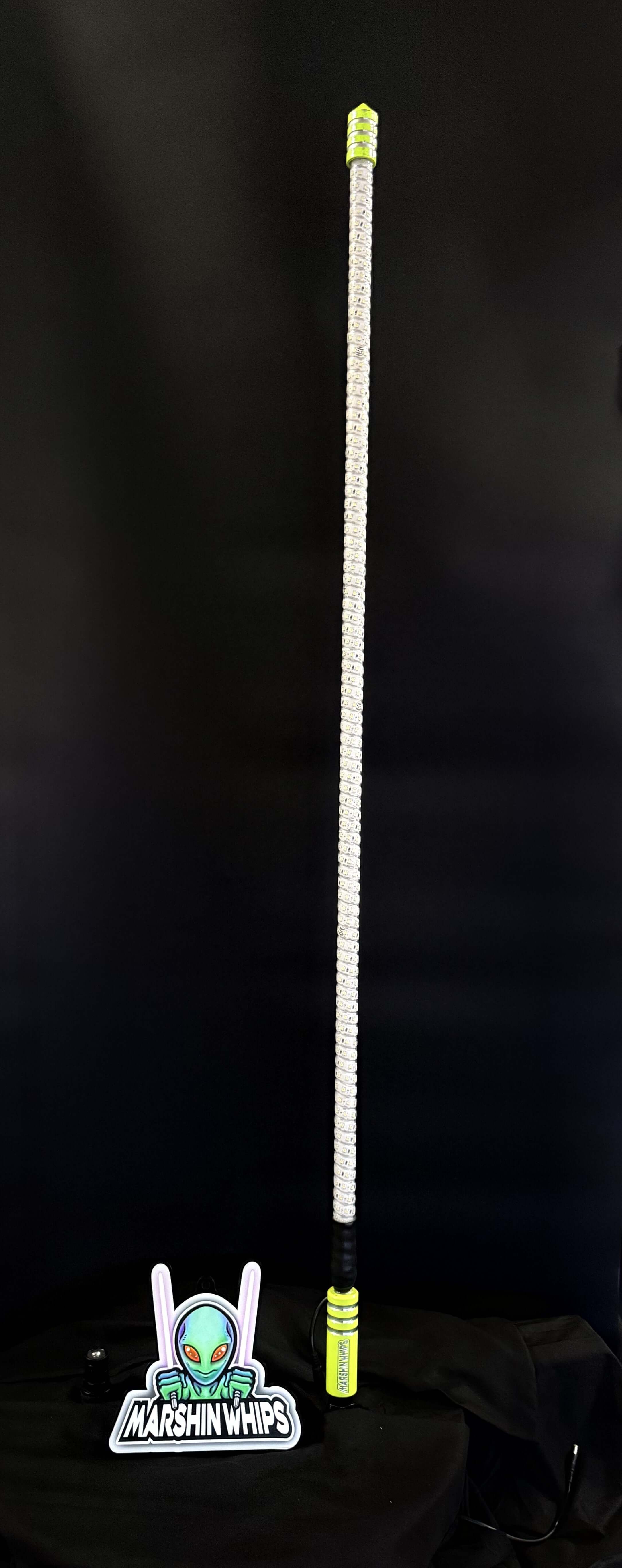 Photo of Game Changer LED Whip - Savage Sage Green Single by Marshin Whips - Premium for UTVs / Side by Sides