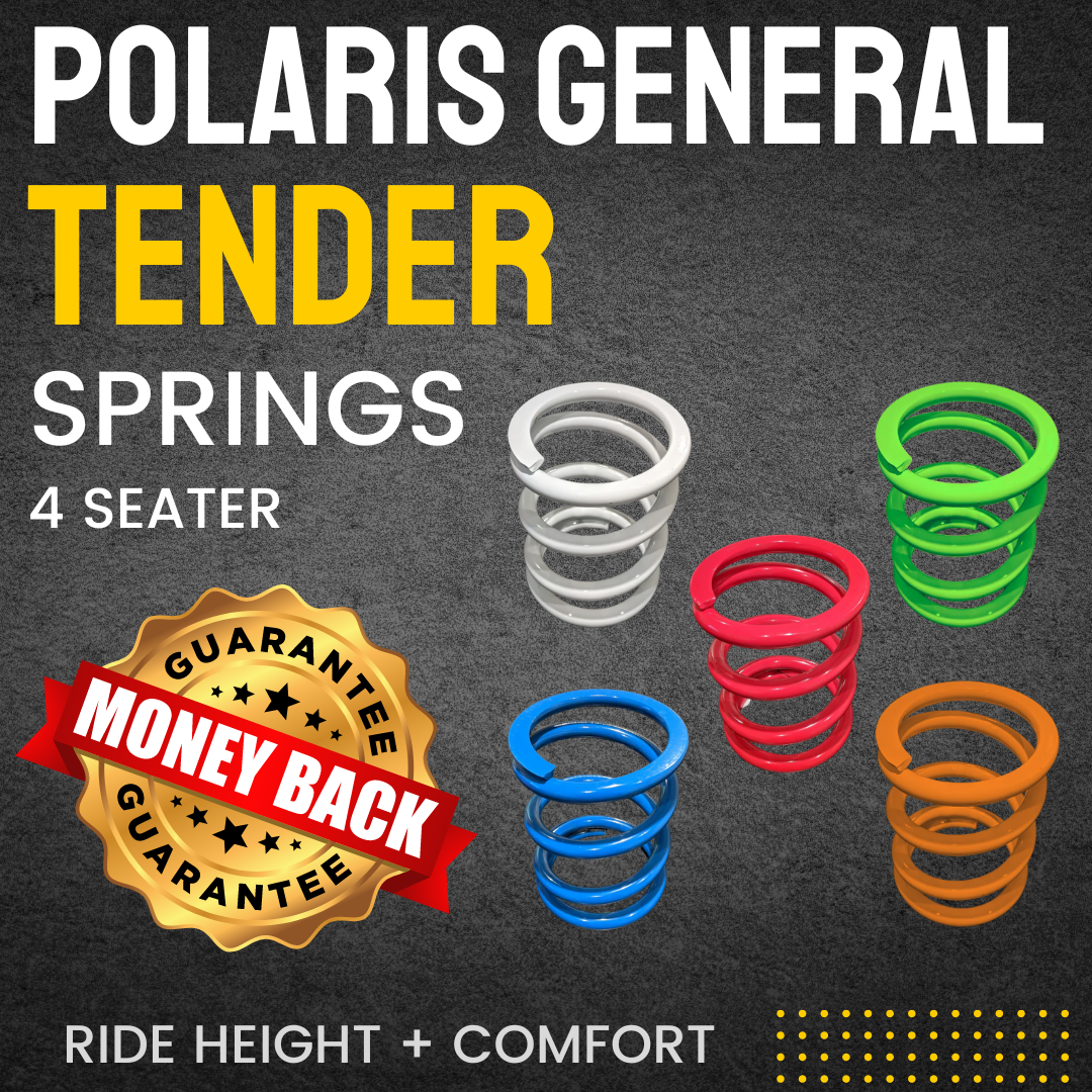 Photo of Polaris General 4-Seat Tender Spring Kit - 2-3" Lift + 80% Better Ride (2015+) by R1 Industries - Premium Tender Springs for UTVs / Side by Sides