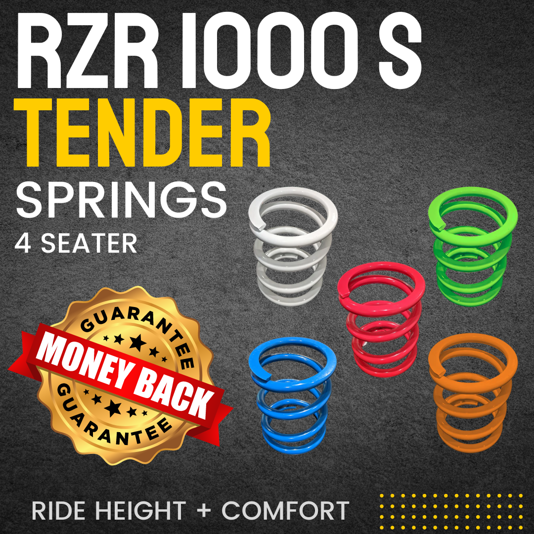 Photo of Polaris RZR 1000 S 4-Seat Tender Spring Kit (2015+) by All Thingz UTV - Premium Tender Springs for UTVs / Side by Sides