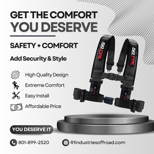 4 Point Seat Belt Harness With Push Button Release